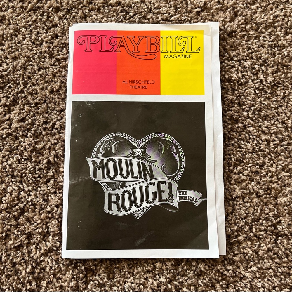 Limited Edition Moulin Rouge Playbill